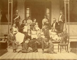 George Taylor Denison II, 1816-1873, Family, at his house ''Rusholme'', Dundas Street West, northwest lot Rusholme Road