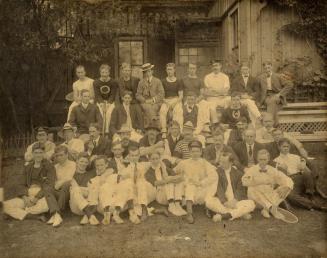 Royal Canadian Yacht Club, club-house, Centre Island (1881-1904), group portrait of some members