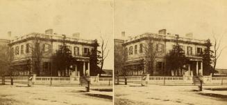 Historic photo from 1859 - Bank of Upper Canada (1827-1861), Adelaide St. E., n.e. cor. George St. later expanded for De La Salle in St. Lawrence