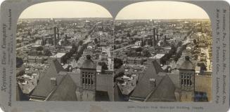 Looking north from City Hall (1899-1965) up Bay St