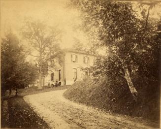 Historic photo from 1880 - Looking up the driveway to John Ellis's home - Herne Hill in Swansea