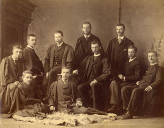 Trinity College (1852-1925), portrait of students, perhaps Trinity College Literary Institute