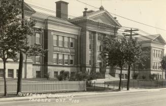 Riverdale Collegiate Institute, Gerrard Street East, north side, between Jones Avenue & Leslie St