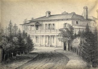 Macaulay, John Simcoe, 'Elmsley Villa', Bay Street, northwest corner Grosvenor Street; looking southwest