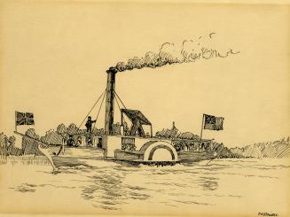 Steamer ''Sir John Colborne'', 1831 (Lake Simcoe, Ontario)