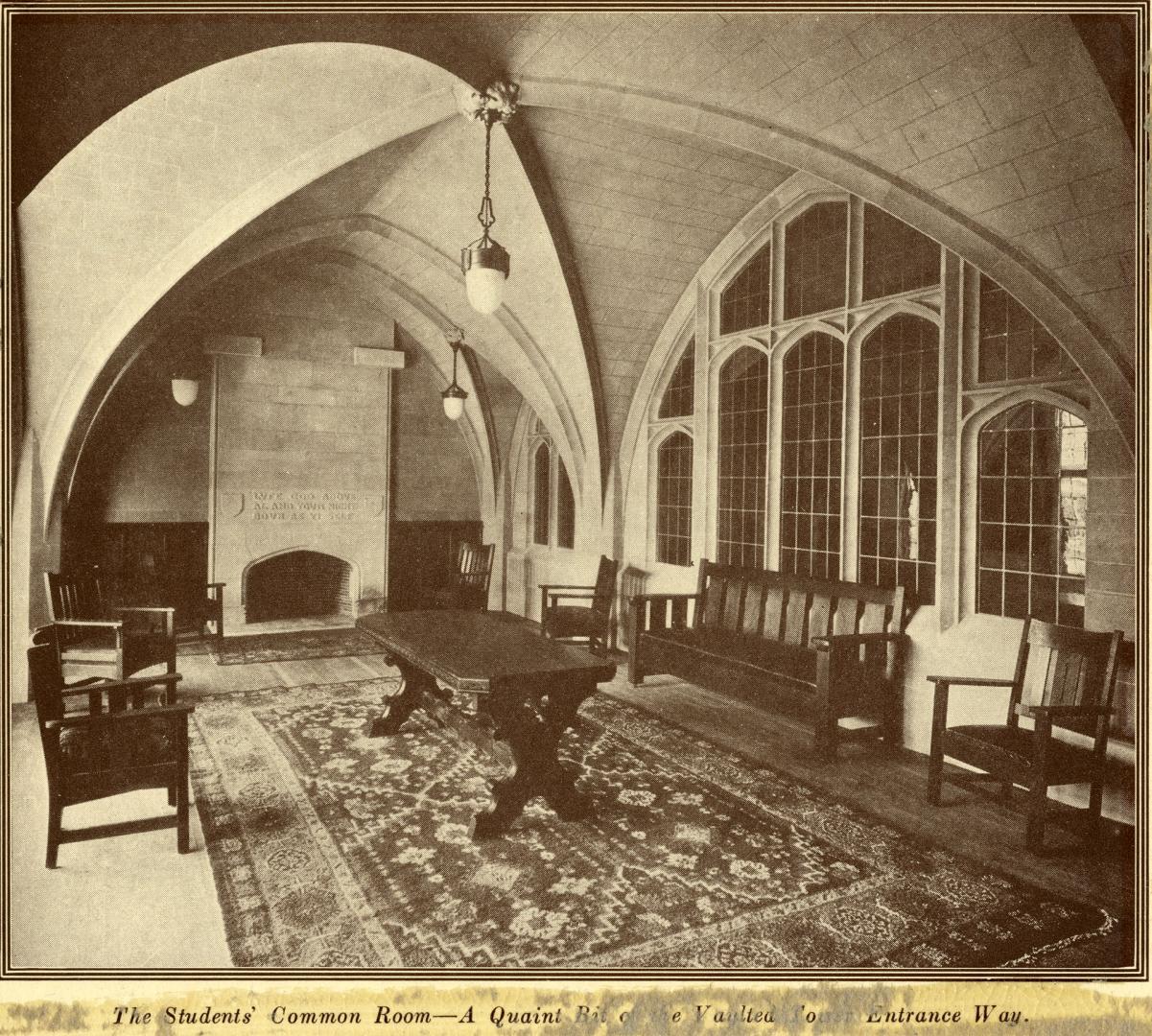 Knox College (opened 1915), Interior, common room (students')