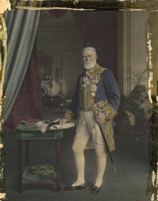 Gibson, Sir John Morison, 1842-1929, in Government House