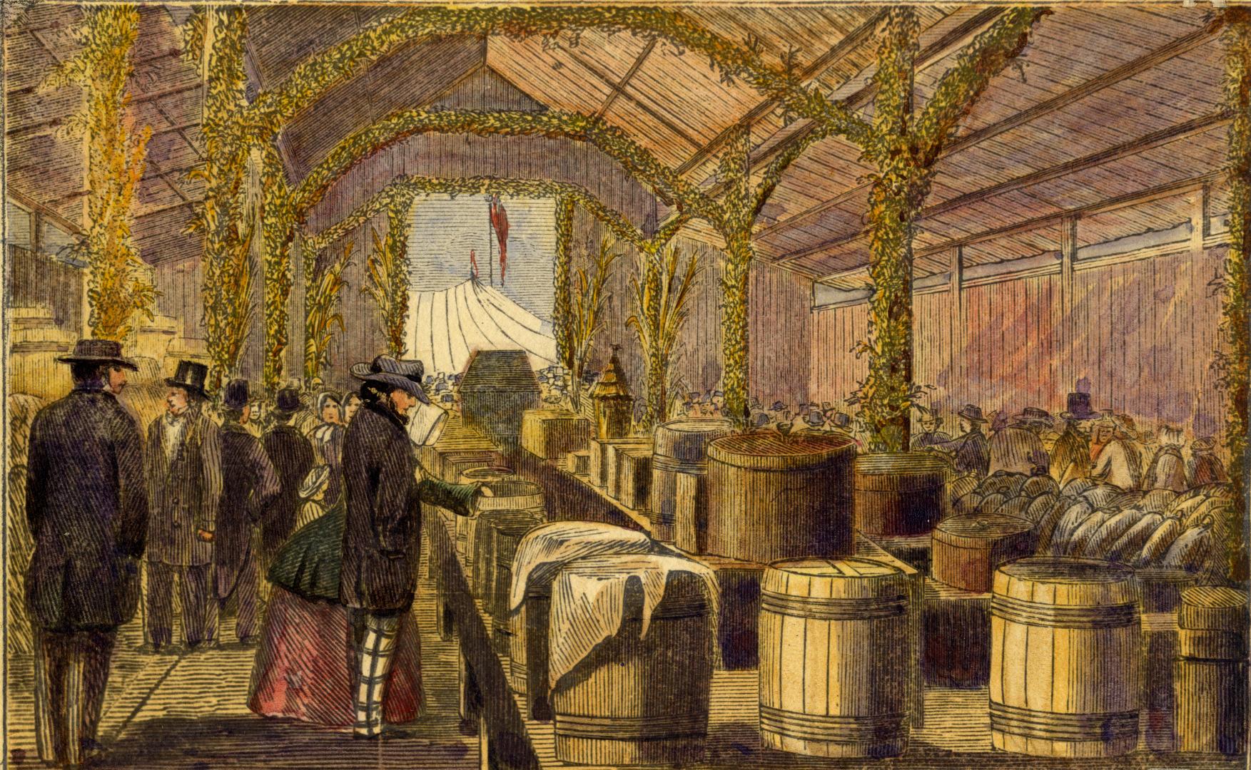 Provincial Exhibition (1852), University Avenue, west side, between (approx