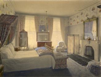 Government House (1868-1912), Interior, bedroom, (blue bedroom)