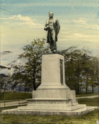 Mowat, Sir Oliver, statue, Queen's Park, in front & slightly to west of Parliament Buildings