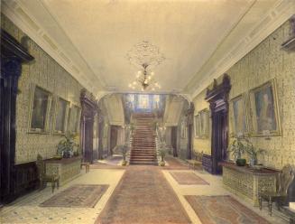 Government House (1868-1912), Interior, hall, ground floor