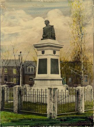 War Of 1812, monument, Victoria Memorial Square, Wellington Street West, southwest corner Portland St