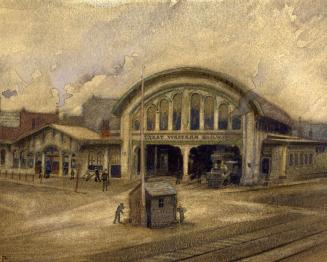 Great Western Railway Station, Yonge Street, northeast corner Esplanade E