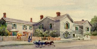 Historic photo from 1912 - Watercolour reproduced in Landmarks of Toronto v.1 of Berkeley House, based on an 1888 photo in Corktown