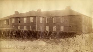 Historic photo from 1885 - Two storey building at Fort York in Fort York