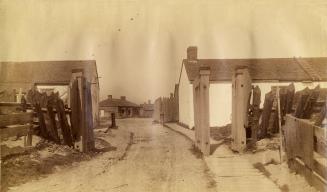 Historic photo from 1885 - Western gate of Fort York in Fort York