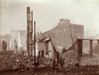 Fire (1904), aftermath of fire, Front Street West, looking n