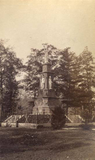 Volunteers' Monument, Queen's Park, west side Queen's Park Crescent West, south of Wellesley St