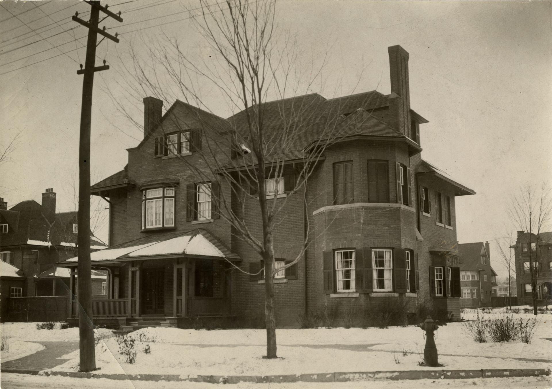 Travers, William R., house, Roxborough Street East, north side, west of ...