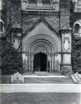 University College, doorway, main