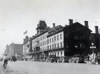 Historic photo from 1927 - Queens Hotel on Front St. W. before demolition in Financial District
