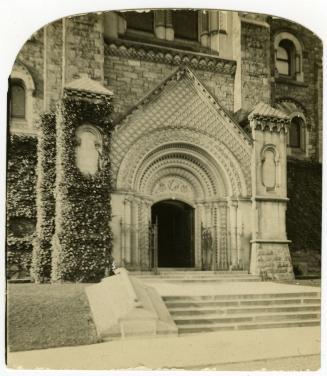 University College, doorway, main