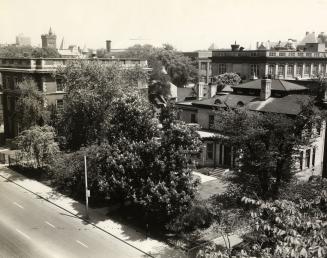 Historic photo from 1950 - Cumberland house, St. George St., e. side, n. of College St. in University of Toronto (U of T)