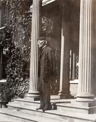 Smith, Goldwin (1823-1910), on steps of ''The Grange''