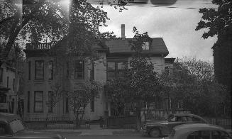 Historic photo from Thursday, May 7, 1953 - John Ross Robertson - Culloden House - just south of the corner of Sherbourne and Gerrard in Cabbagetown South