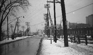 Old Weston Road., looking south from south of Westport Avenue