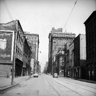 Yonge Street, S. Of King St., looking north from north of Front St