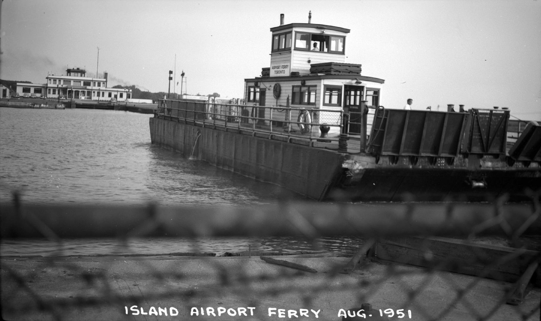 Toronto Island Airport Ferry, Western Gap, looking south to airport