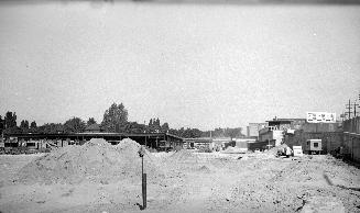 Yonge St. Subway, Davisville Yards, looking north to Chaplin Cres.; during construction. Image  ...