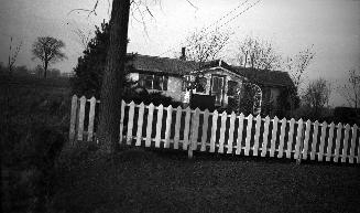 T.T.C., #2731, in use as house on Steeles Avenue West, north side, 1/2 mile west of Yonge Street