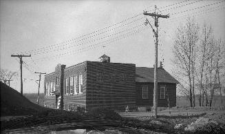 Eatonville Public School (opened 1870), Highway 427, northwest corner Bloor Street West
