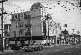 Historic photo from Sunday, August 29, 1954 - Winchester Hotel aka Lake View Hotel (built 1888) - Parliament St., s.e. corner Winchester St. in Cabbagetown