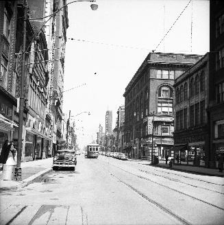 Yonge Street, Queen To College Streets, looking north from Albert St