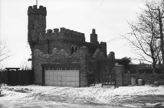 Historic photo from Sunday, February 13, 1955 - The Castle at Lynne Lodge - a guest house on the estate of F.B. Fetherstonhaugh in Mimico