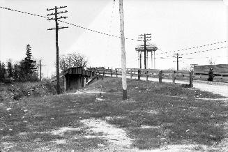 Birchmount Road, looking south to bridge over railway tracks between Highview & Mack Aves