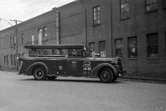 New Toronto Pumper, in front of fire hall, Eighth St