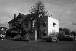 Historic photo from 1953 - Todmorden Hotel (built ca 1892), Broadview Ave., s.e. corner Westwood Ave. in East York