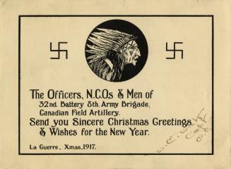 The officers, N.C.O.s & men of the 32nd Battery 8th Army brigade, Canadian Field Artillery