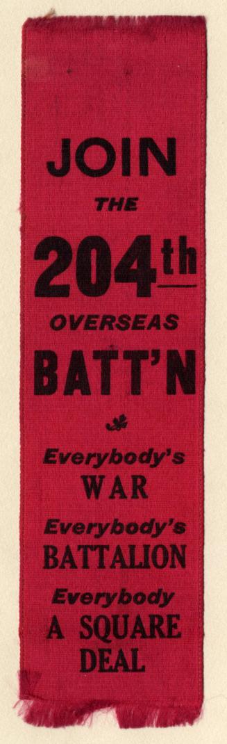 Join the 204th Overseas Batt'n