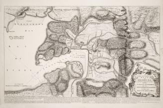 A large and particular plan of Shegnekto Bay, and the circumjacent country, with the forts and settlements of the French till dispossess'd by the English in June 1755 Drawn on the spot by an Officer
