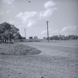 Albion Road., looking north from Barker Avenue
