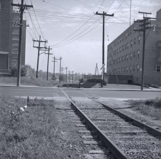 Historic photo from Tuesday, October 4, 1955 - G.T.R. Belt Line, looking e. across Bathurst St., betw. Shallmar Blvd. & Roselawn Ave. in Forest Hill