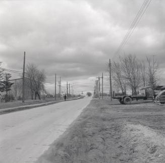 Kennedy Road., looking south from north of Raleigh Avenue, to C.N.R. crossing., Toronto, Ontario