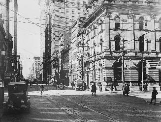 Yonge Street, S. Of King St., looking north from Wellington St