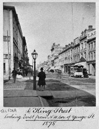 King Street East, looking east from west of Yonge St., Toronto, Ont.