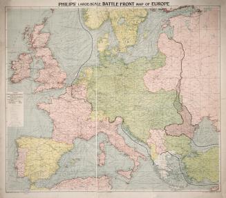 Philips' large-scale battle front map of Europe